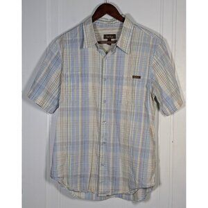 Vintage Paul Frank Shirt Mens XL Short Sleeve Plaid Button Up Y2K Skater 2000s